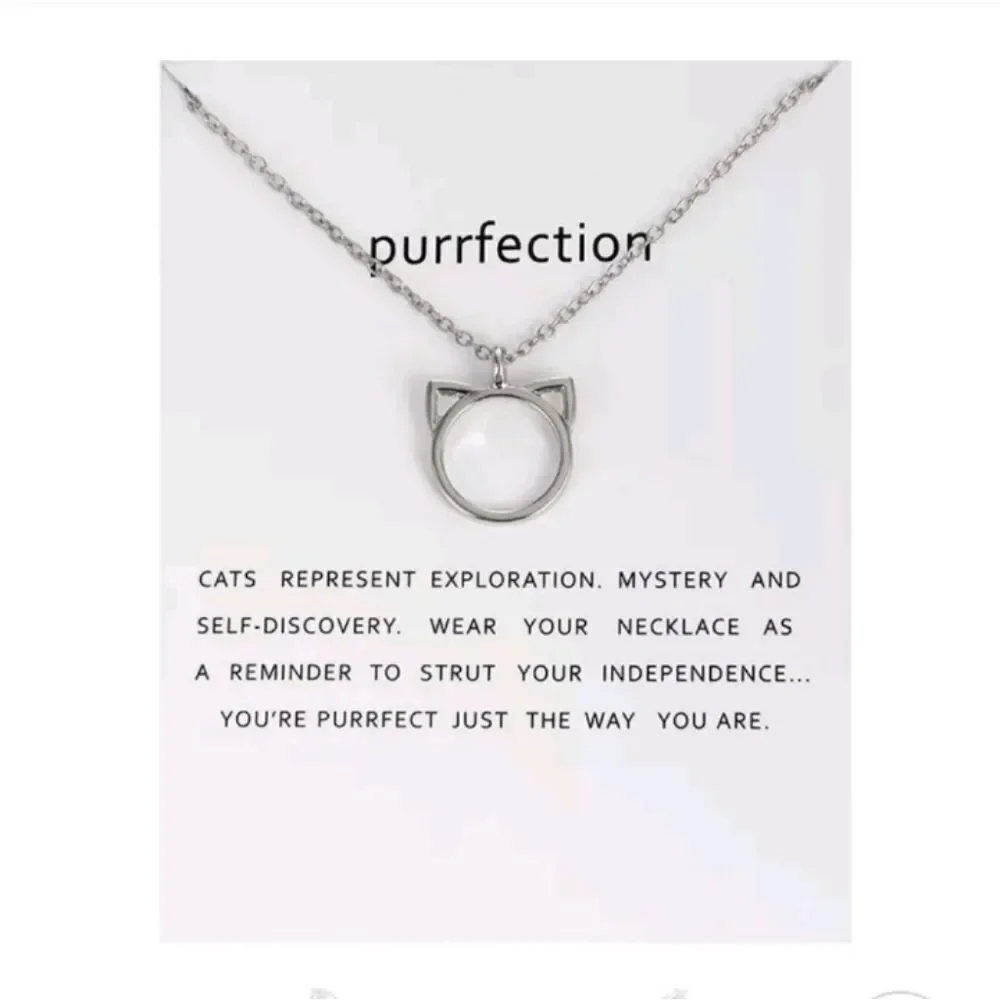 NWT Purrfection Cat Necklace - Picture 1 of 3